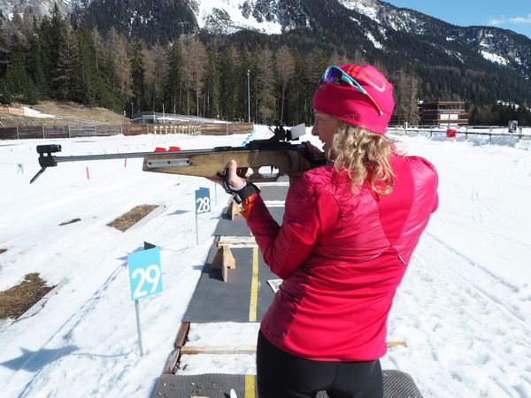 Gøy å prøve skiskyting!